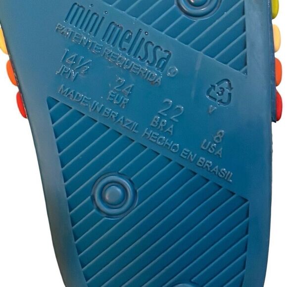 Mini Melissa Rainbow Beach Sandals - Picture 7 of 8